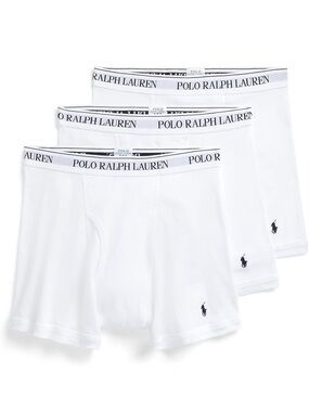 Polo Ralph Lauren Mens Stretch Classic Fit Boxer Briefs, 3-pack